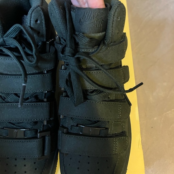 Nike Air Force 1 x Billie Eilish Dark Green & Black Hi-Top Wmns Size 5.5 New - Picture 5 of 14